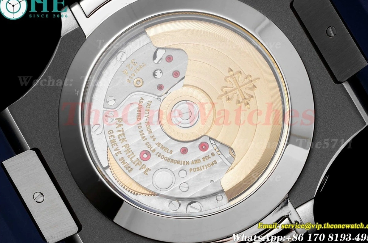 A324 SS Nautilus Dial PPF 5726 RU Blue 40mm Textured 0518